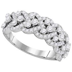 1.35CT Diamond Anniversary 14KT Ring White Gold