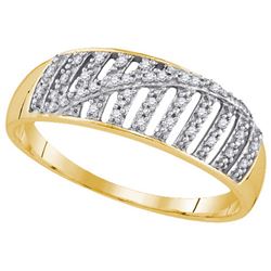 0.08CT Diamond Anniversary 10KT Ring Yellow Gold