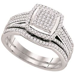 0.50CT Diamond Micro-Pave 10KT Ring White Gold