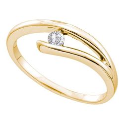 0.12CT Diamond Anniversary 10KT Ring Yellow Gold