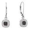 0.25CTW White and Black Diamond Anniversary 14KT Earrings White Gold