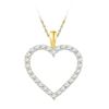 Image 1 : 0.25CT Diamond Anniversary 10KT Pendant Yellow Gold