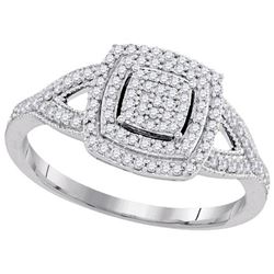 0.35CT Diamond Micro-Pave 10KT Ring White Gold