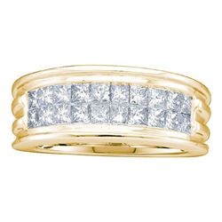 0.50CT Diamond Mens 14KT Ring Yellow Gold