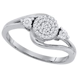 0.10CT Diamond Anniversary 10KT Ring White Gold