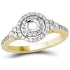 Image 1 : 0.35CT Diamond Semi-Mount 10KT Ring Yellow Gold