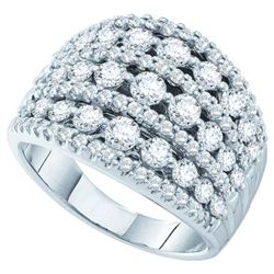 3.0CT Diamond Anniversary 14KT Ring White Gold