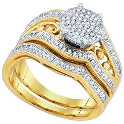 0.35CT Diamond Bridal 10KT Ring Yellow Gold