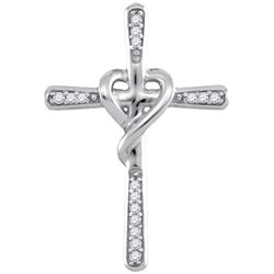 0.05CT Diamond Anniversary 10KT Pendant 2Tone Gold