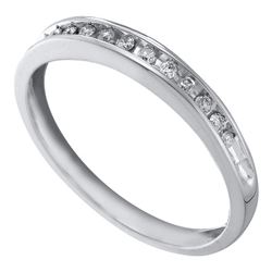 0.10CT Diamond Anniversary 10KT Ring White Gold