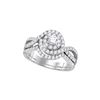 Image 1 : 1.0CT Diamond Bridal 14KT Ring White Gold
