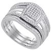 Image 1 : 0.35CT Diamond Micro-Pave 10KT Ring White Gold
