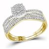 Image 1 : 0.35CT Diamond Bridal 10KT Ring Yellow Gold