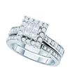 Image 1 : 1.0CT Diamond Invisible 14KT Ring White Gold