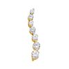 Image 1 : 0.25CT Diamond Journey 14KT Pendant Yellow Gold
