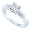 Image 1 : 0.25CT Diamond Invisible 14KT Ring White Gold