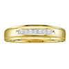 Image 1 : 0.85CT Diamond Mens 10KT Ring Yellow Gold