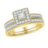 Image 1 : 0.50CT Diamond Bridal 10KT Ring Yellow Gold