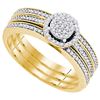 Image 1 : 0.33CT Diamond Micro-Pave 10KT Ring Yellow Gold