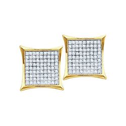 0.35CT Diamond Micro-Pave 10KT Earrings White Gold