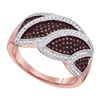 Image 1 : 0.35CT Diamond Micro-Pave 10KT Ring Rose Gold
