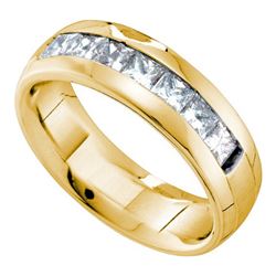 1.50CT Diamond Mens 14KT Ring Yellow Gold