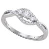 Image 1 : 0.25CT Diamond Promise 10KT Ring White Gold