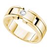 Image 1 : 0.12CT Diamond Mens 14KT Ring Yellow Gold