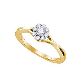 0.25CT Diamond Bridal 14KT Ring Yellow Gold