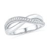 Image 1 : 0.10CT Diamond Anniversary 10KT Ring White Gold