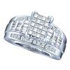 Image 1 : 1.0CT Diamond Invisible 10KT Ring White Gold