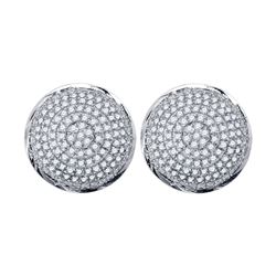 0.50CT Diamond Mens 10KT Earrings White Gold