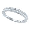 Image 1 : 0.33CT Diamond Anniversary 10KT Ring White Gold