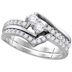 0.75CT Diamond Bridal 14KT Ring White Gold