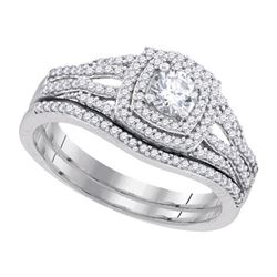 0.60CT Diamond Bridal 10KT Ring White Gold