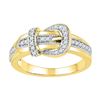 Image 1 : 0.20CT Diamond Anniversary 10KT Ring Yellow Gold