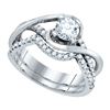 Image 1 : 1.0CT Diamond Bridal 14KT Ring White Gold