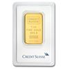 Image 1 : One pc. 1 oz .9999 Fine Gold Bar - Credit Suisse In Assay