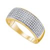 Image 1 : 0.50CT Diamond Mens 10KT Ring Yellow Gold