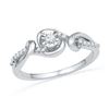 Image 1 : 0.10CT Diamond Anniversary 10KT Ring 2Tone Gold