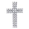 Image 1 : 0.50CT Diamond Cross 14KT Pendant White Gold