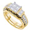 Image 1 : 1.50CT Diamond Invisible 14KT Ring Yellow Gold - GD45444