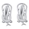 Image 1 : 0.12CT Diamond Micro-Pave 10KT Earrings White Gold - GD102561