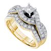 Image 1 : 0.75CT Diamond Bridal 14KT Ring Yellow Gold - GD29679