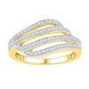 Image 1 : 0.33CT Diamond Anniversary 10KT Ring Yellow Gold - GD97304