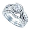 Image 1 : 0.75CT Diamond Soleil 14KT Ring White Gold - GD83019