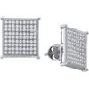 Image 1 : 0.15CT Diamond Micro-Pave 10KT Earrings White Gold - GD101980