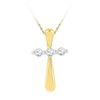 Image 1 : 0.02CT Diamond Anniversary 10KT Pendant Yellow Gold - GD97327