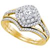 Image 1 : 0.75CT Diamond Bridal 14KT Ring Yellow Gold - GD89771