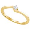 Image 1 : 0.10CT Diamond Micro-Pave 14KT Ring Yellow Gold - GD48049